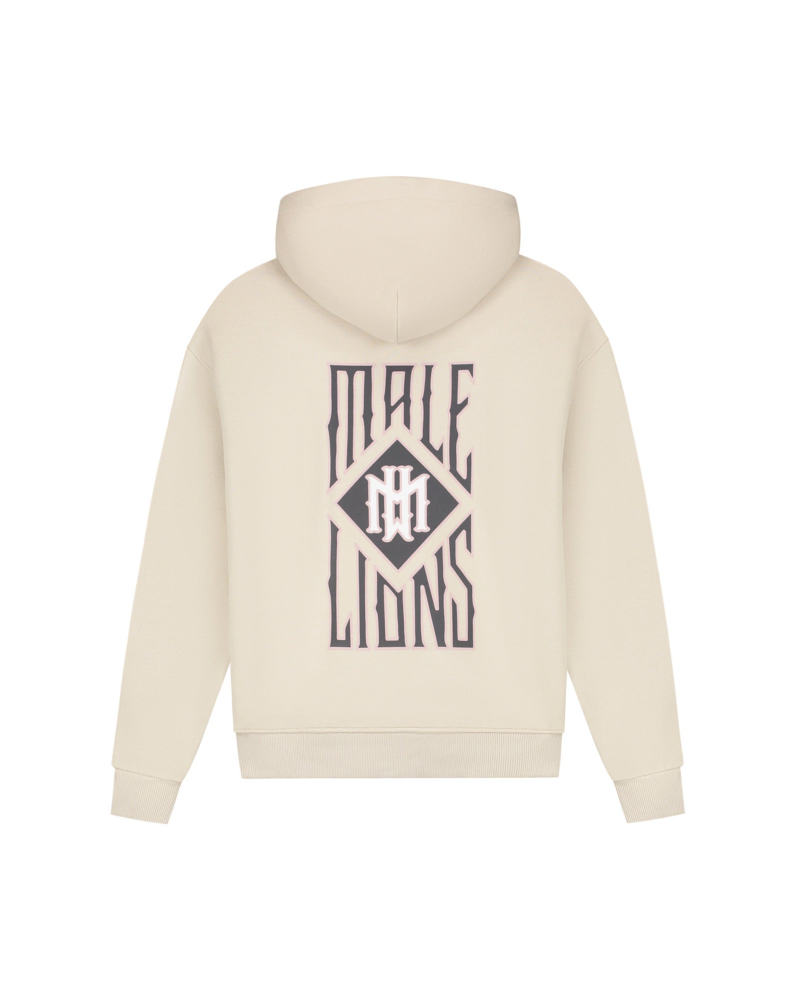 Malelions Men Gothic Tile Hoodie | Light Taupe