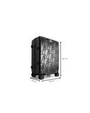 Malelions Monogram Cabin Suitcase | Black