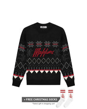 Malelions Men Christmas Sweater | Black/Red