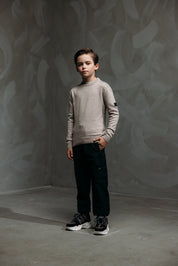 Malelions Junior Knitted Sweater | Taupe