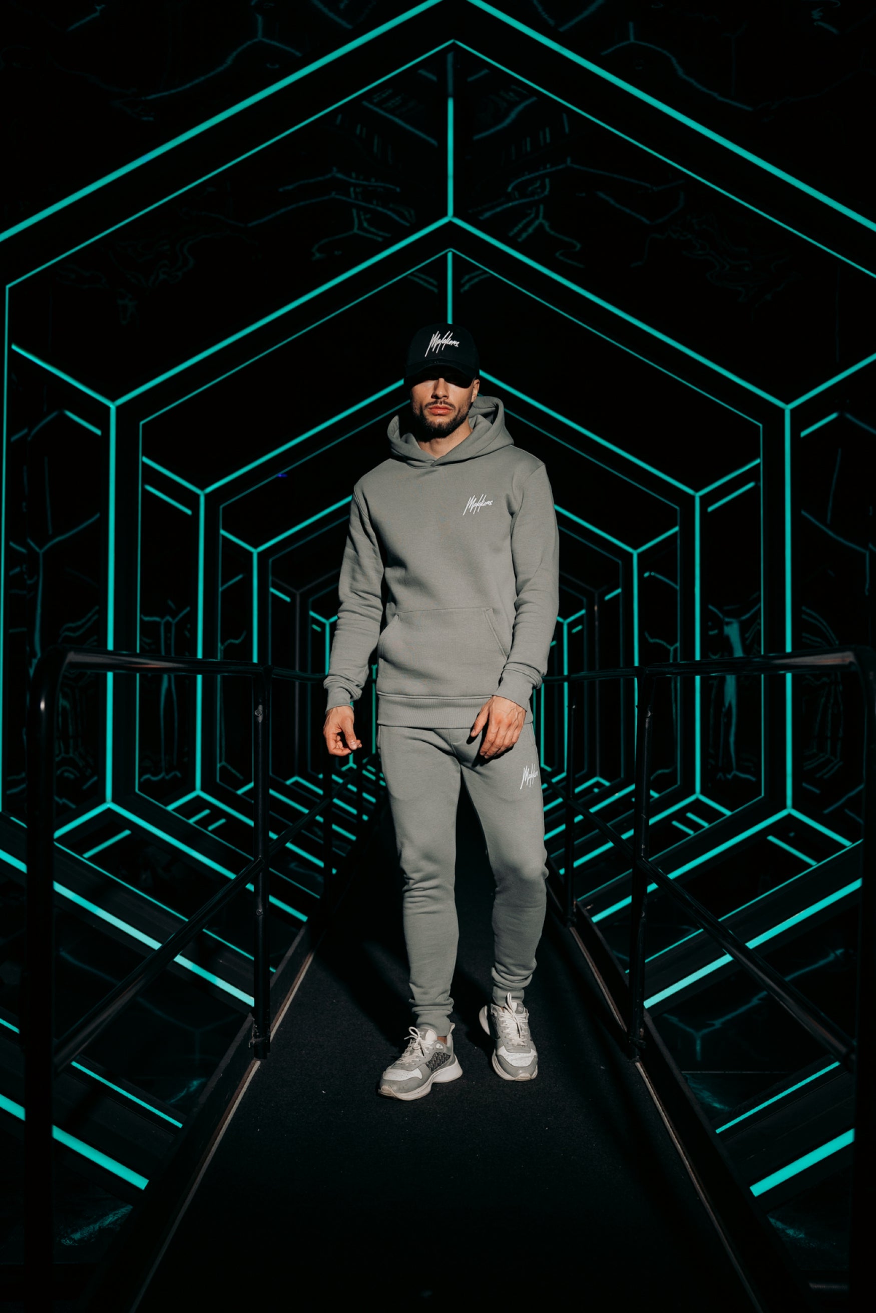 Malelions Men Signature Tracksuit | Dry Sage