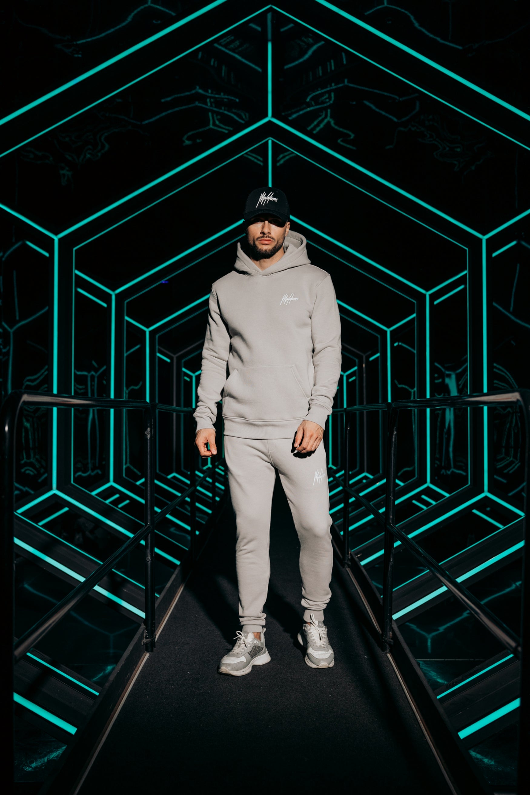 Malelions Men Signature Tracksuit | Grey