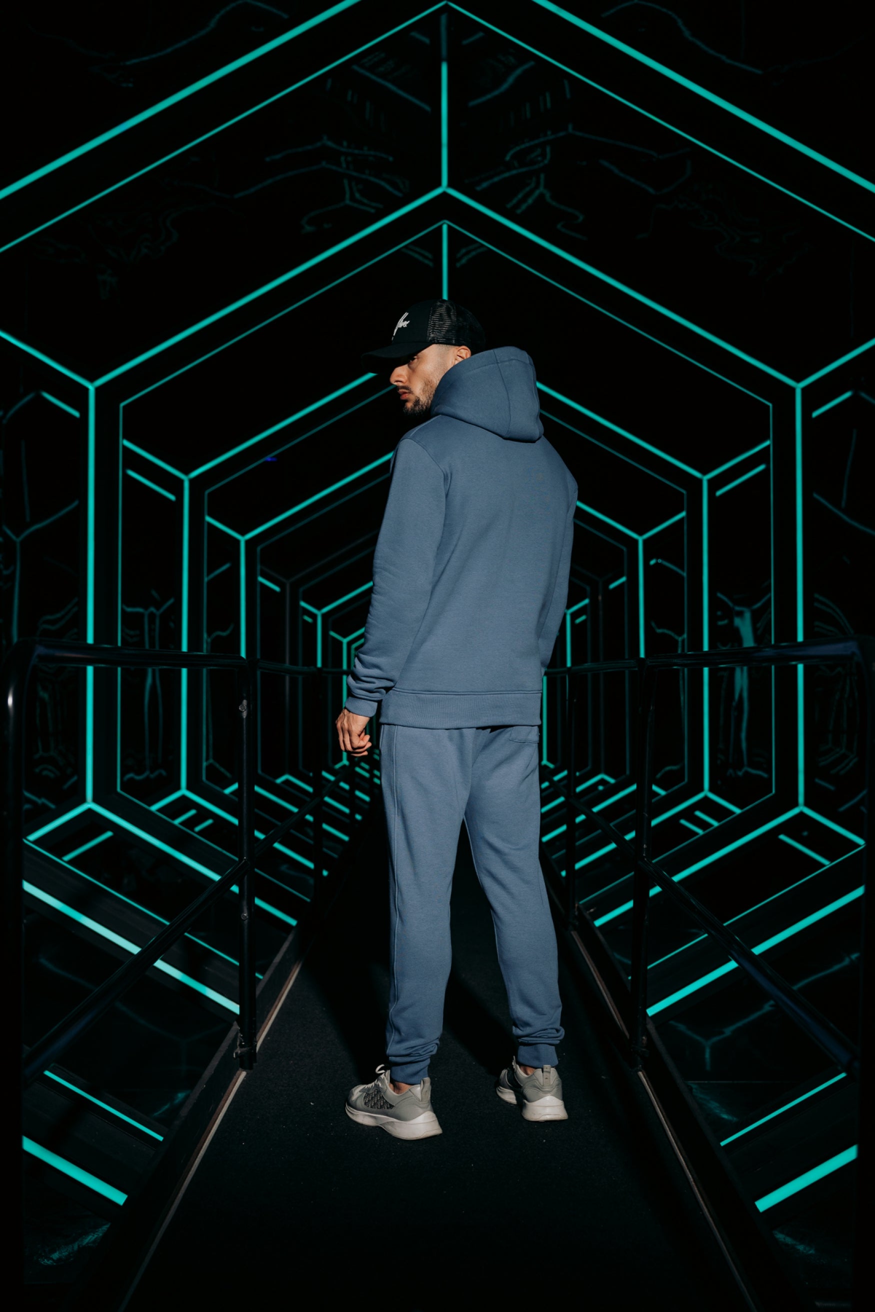 Malelions Men Signature Tracksuit | Blue