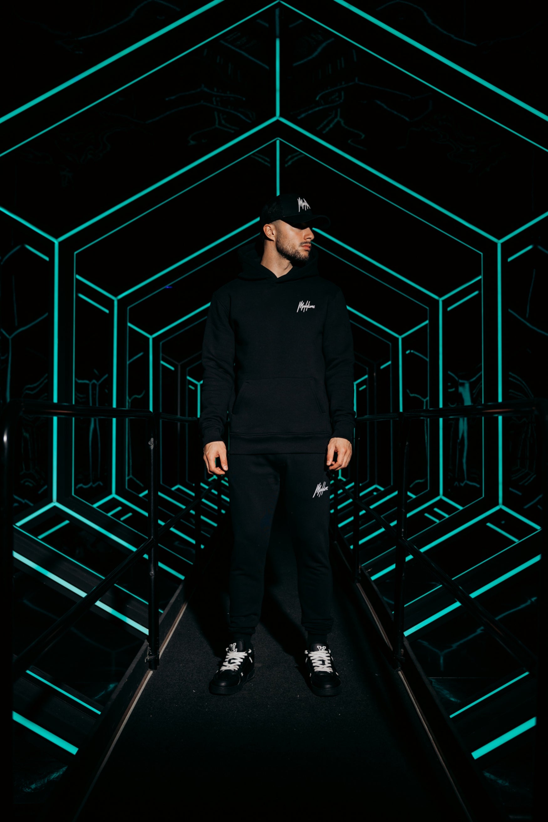 Malelions Men Signature Tracksuit | Black