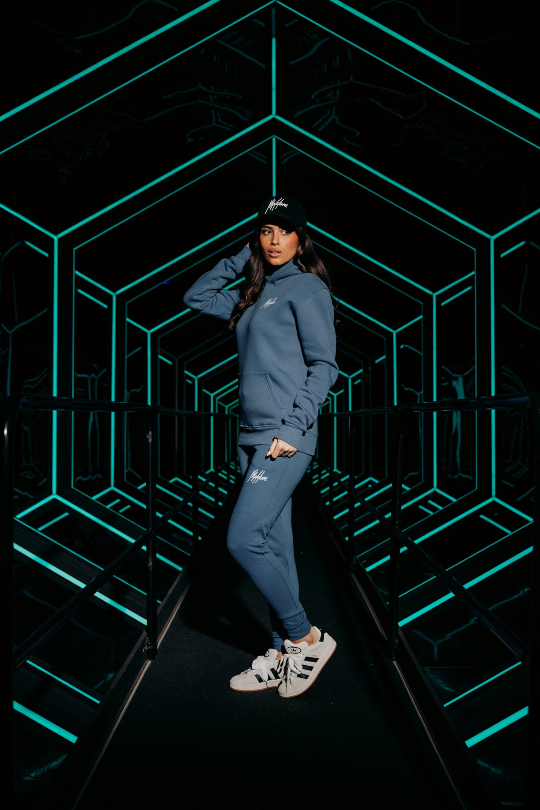 Malelions Women Signature Tracksuit | Blue