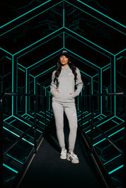 Malelions Women Signature Tracksuit | Grey Melange