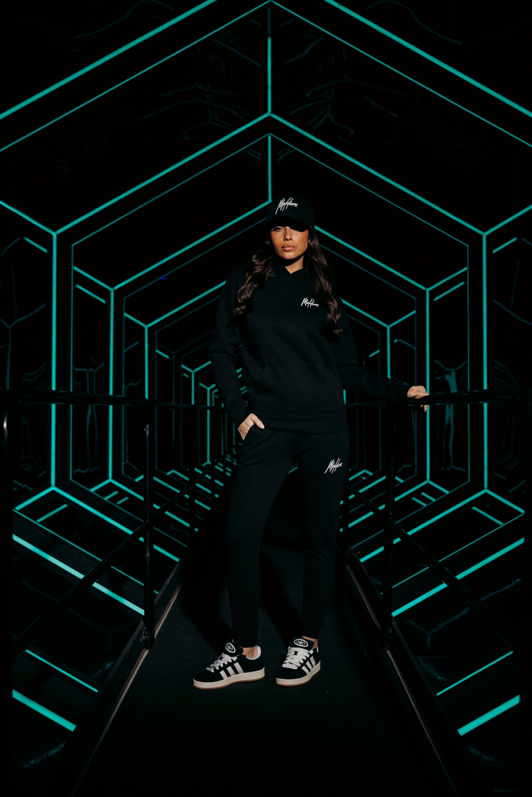 Malelions Women Signature Tracksuit | Black