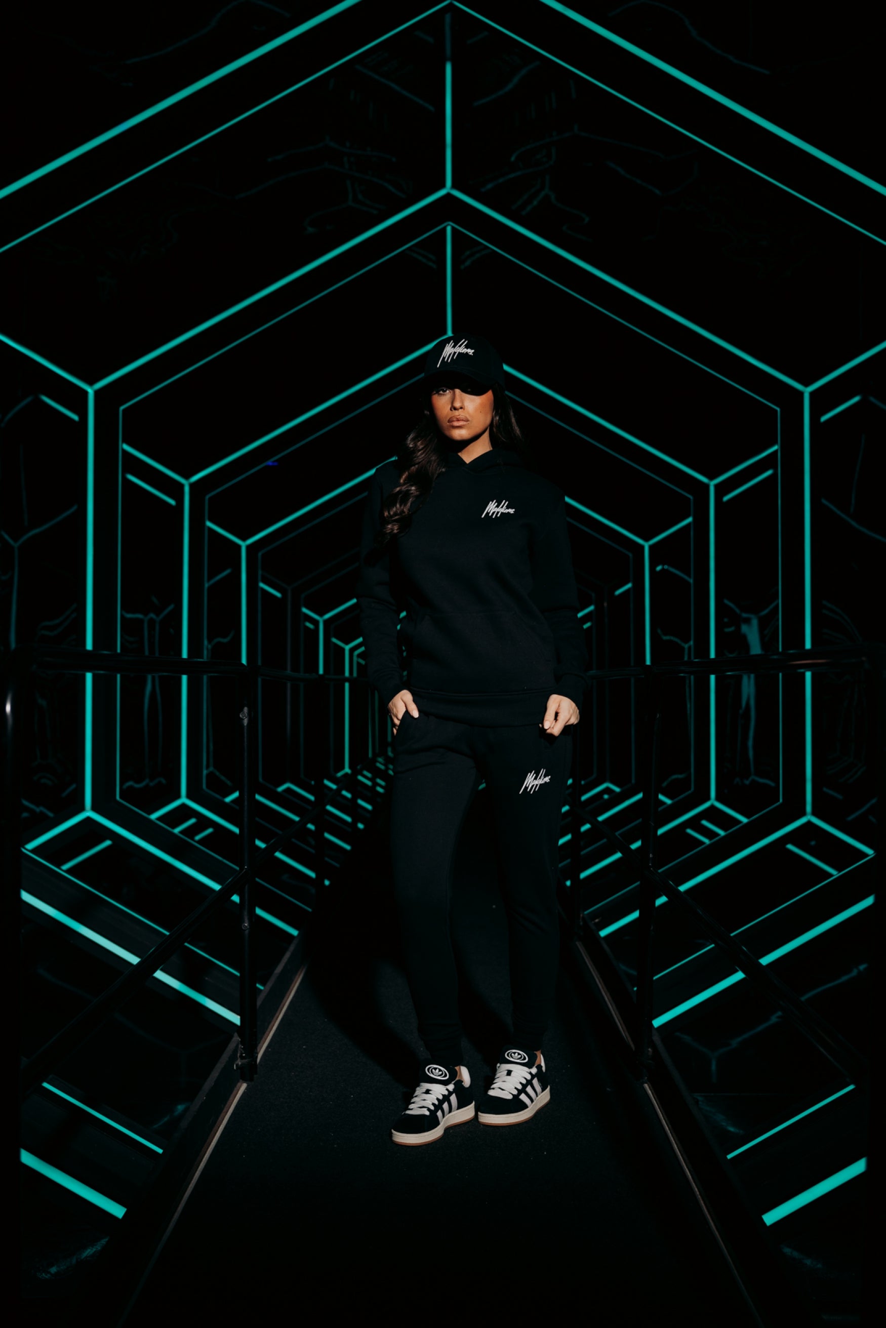 Malelions Women Signature Tracksuit | Black