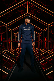 Malelions Sport Warming Up Tracksuit | Navy/Gold