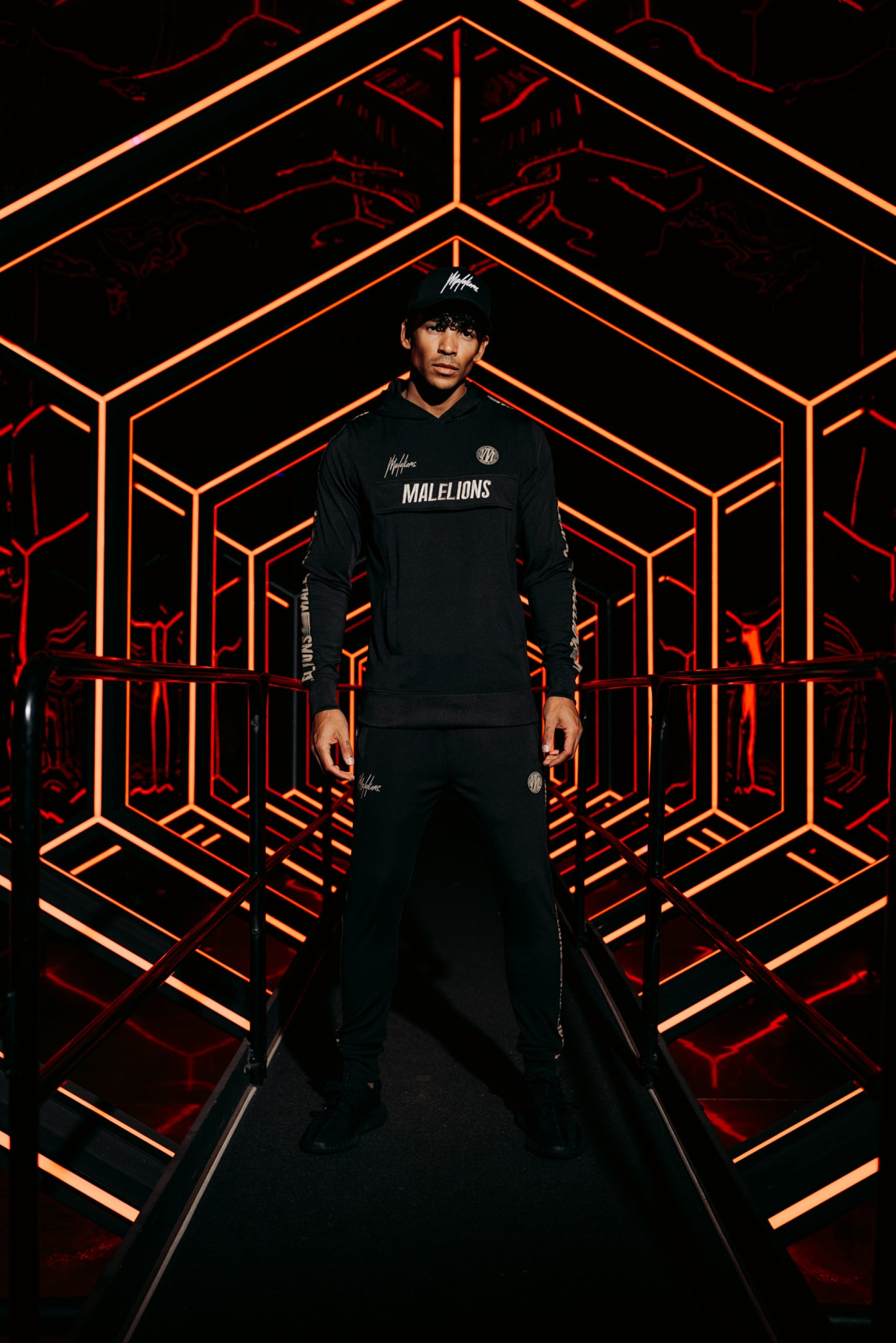 Malelions Sport Warming Up Tracksuit | Black/Gold