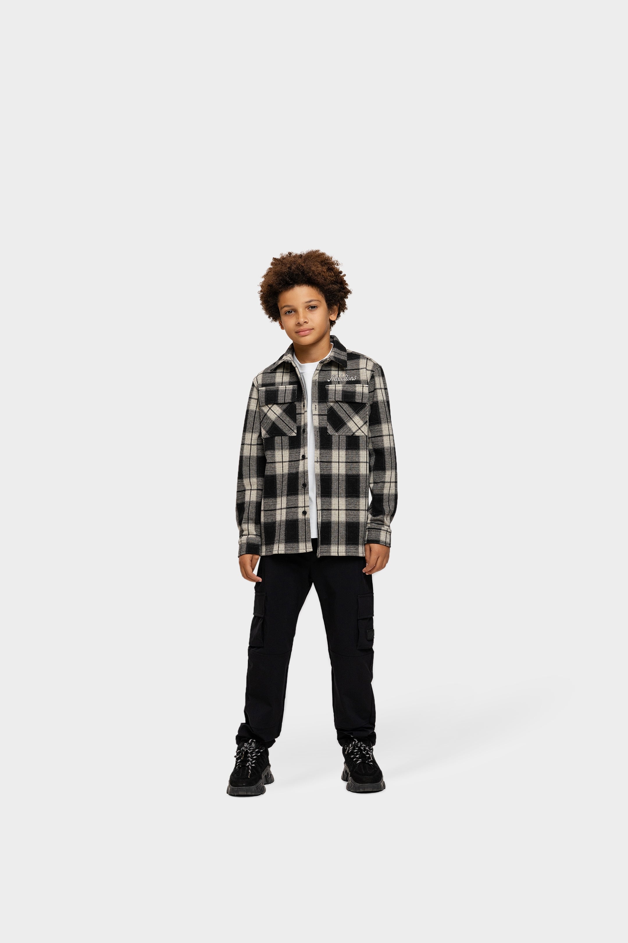 Malelions Junior Hollywood Flannel | Black/White