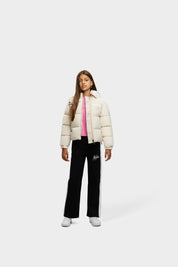 Malelions Junior Girls Signature Puffer Jacket | Beige