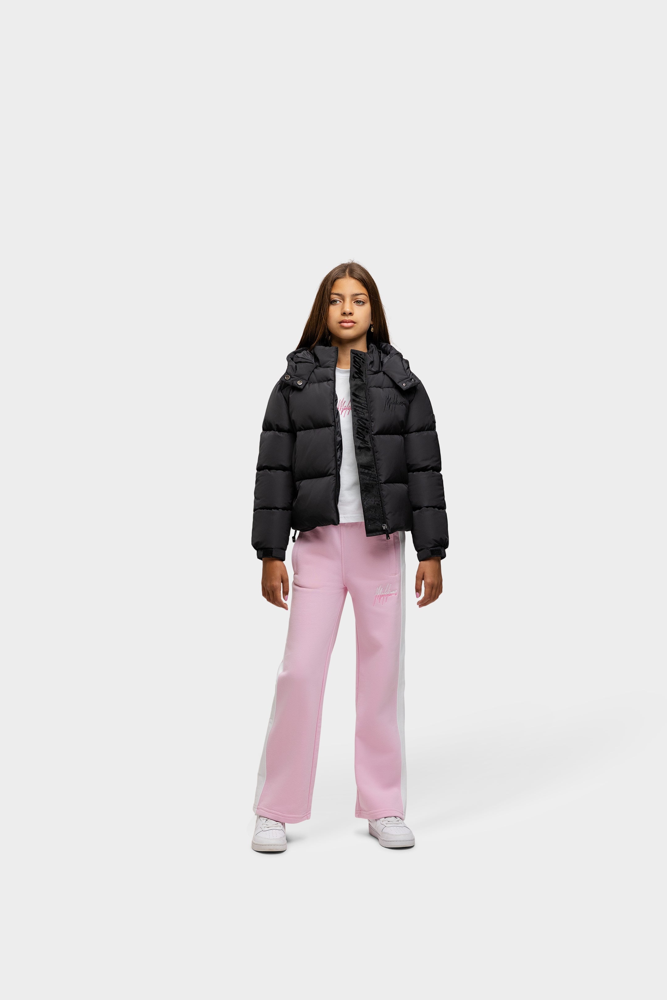 Malelions Junior Girls Signature Puffer Jacket | Black