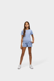 Malelions Junior Mädchen Kiki T-Shirt | Vista Blau/Hellrosa