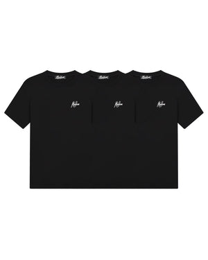 Malelions Men Signature T-Shirt 3-Pack | Black