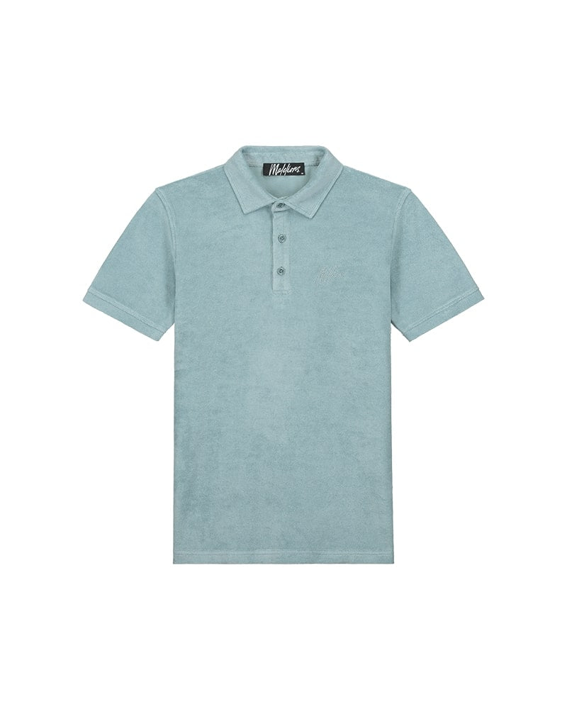  Malelions Men Signature Towelling Polo | Light Blue