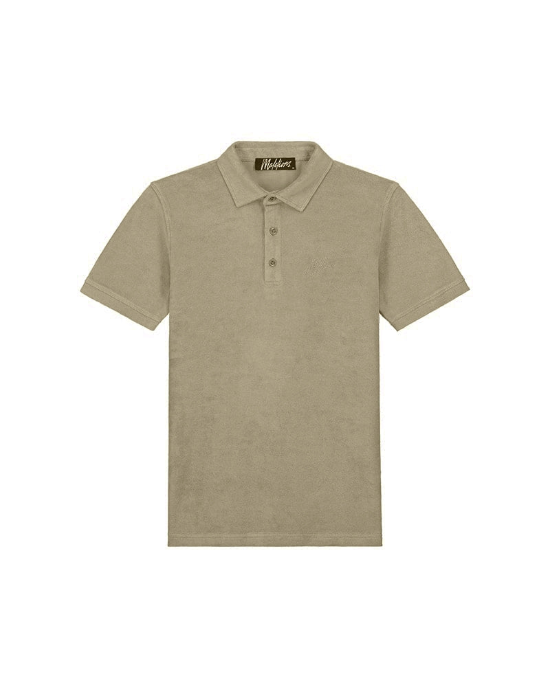  Malelions Men Signature Towelling Polo | Dry Sage