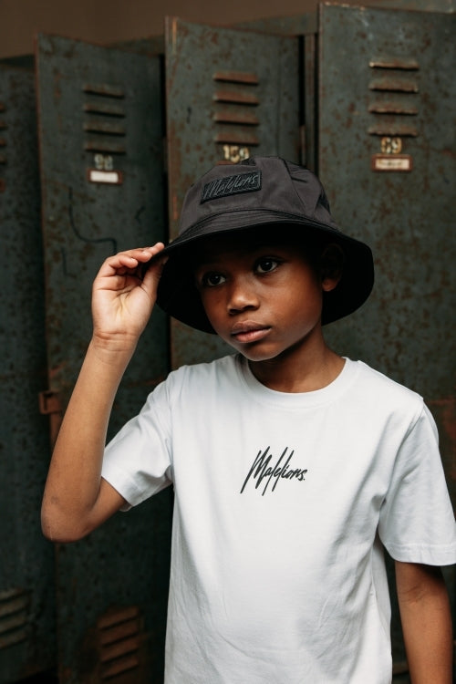 Malelions Junior Crinkle Bucket Hat | Black