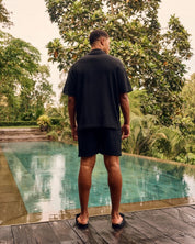 Malelions Men Seersucker Set | Black
