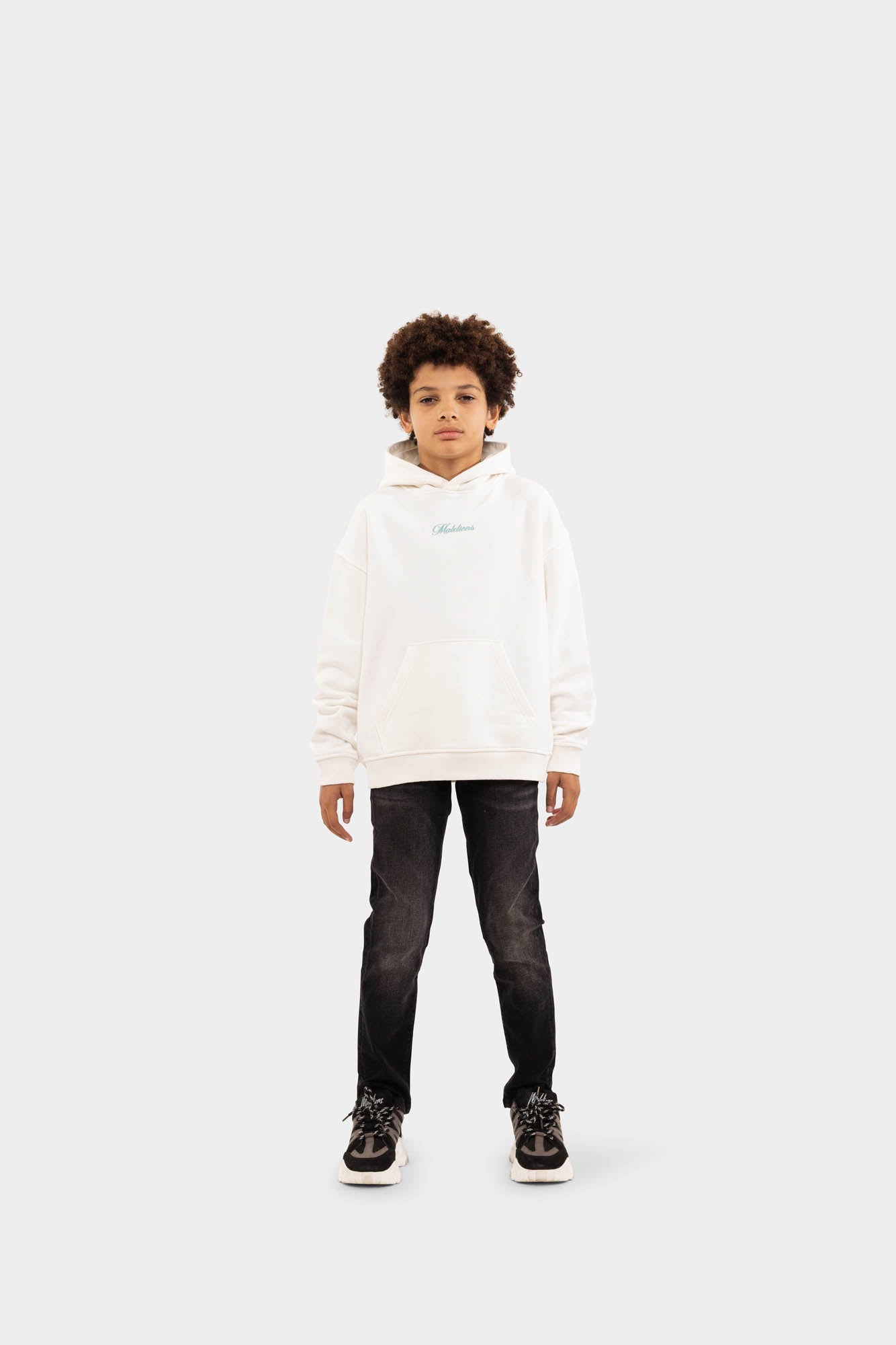 Malelions Junior Studio Hoodie | Off-White