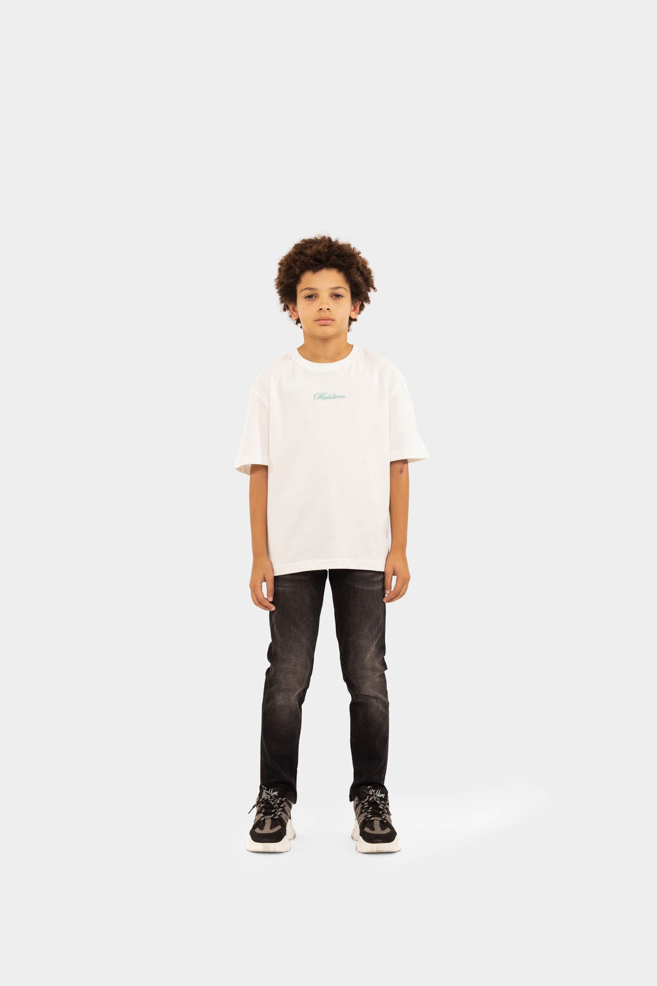 Malelions Junior Studio T-Shirt | Off-White