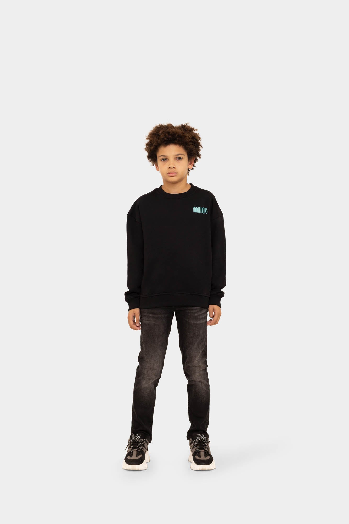 Malelions Junior Hollywood Map Sweater | Black