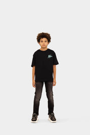 Malelions Junior Signature Drip T-Shirt | Black