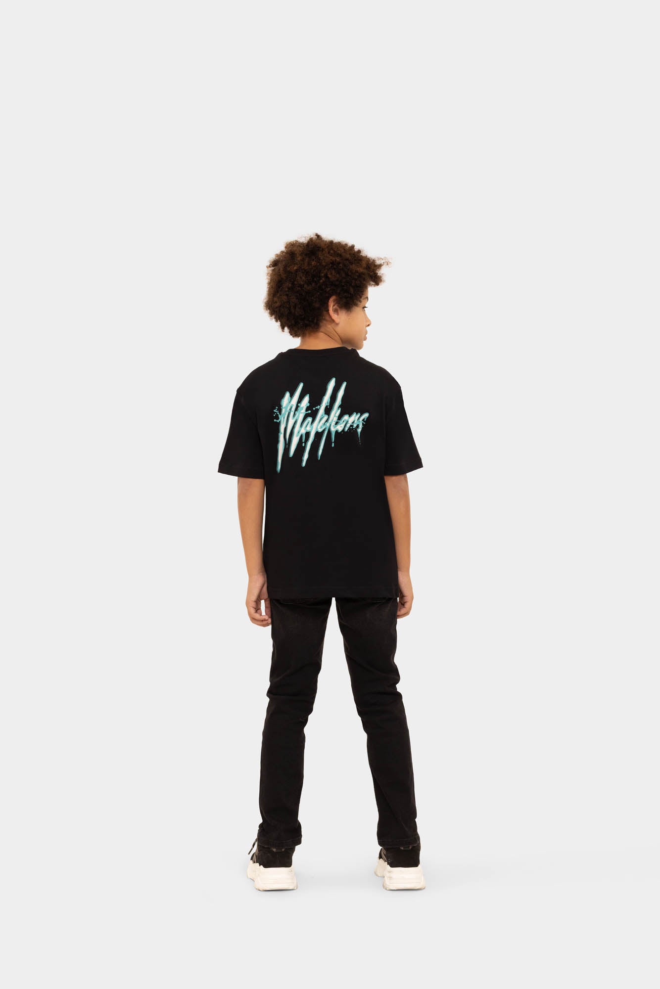 Malelions Junior Signature Drip T-Shirt | Black