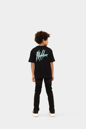 Malelions Junior Signature Drip T-Shirt | Black