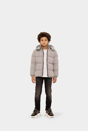 Malelions Junior Donn Puffer Jacket | Grey Plain