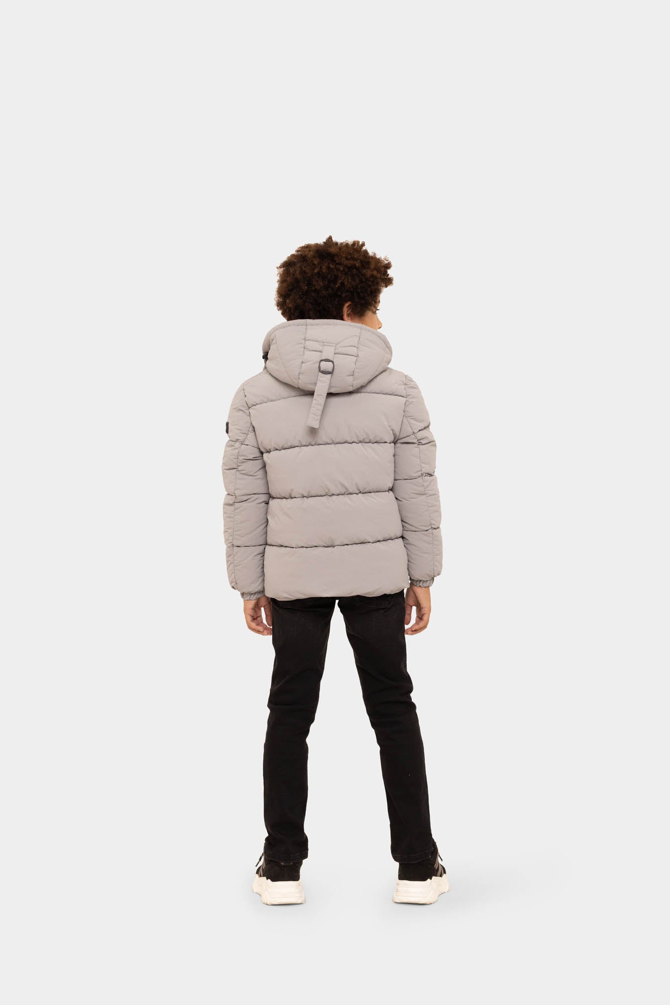 Malelions Junior Donn Puffer Jacket | Grey Plain