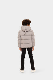 Malelions Junior Donn Puffer Jacket | Grey Plain
