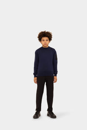 Malelions Junior Knitted Pocket Sweater | Navy