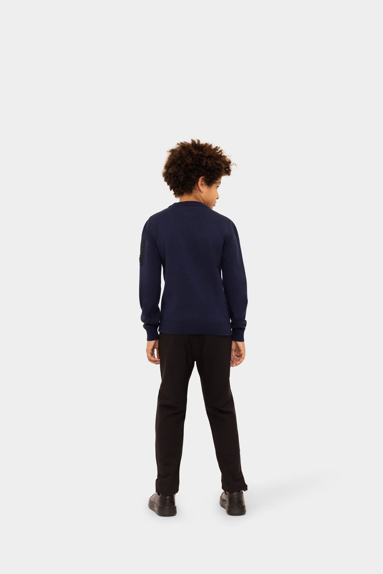 Malelions Junior Knitted Pocket Sweater | Navy