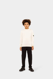 Malelions Junior Knitted Pocket Sweater | Off-White