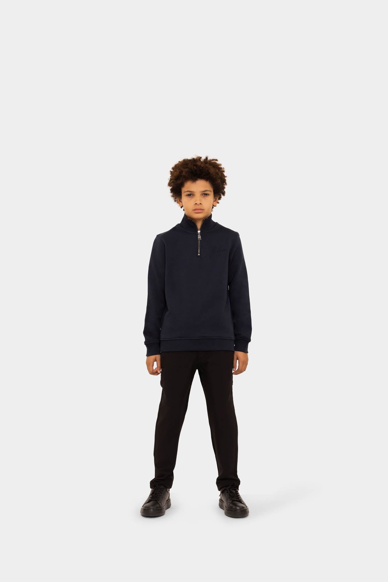 Malelions Junior Turtle Half Zip Sweater | Navy