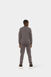 Malelions Junior Nylon Pocket Sweater | Anthracite