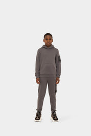 Malelions Junior Nylon Pocket Hoodie | Anthracite