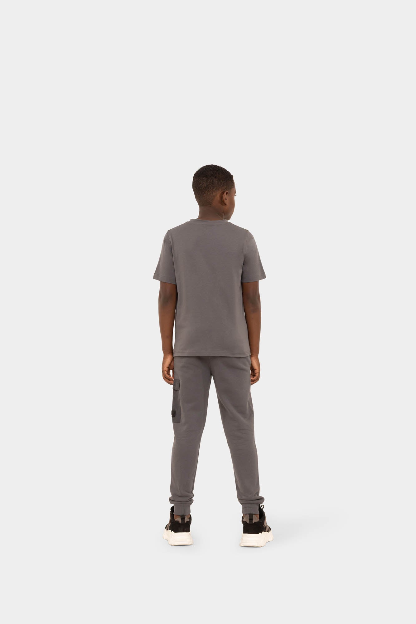 Malelions Junior Nylon Pocket T-Shirt | Anthracite