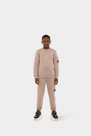 Malelions Junior Nylon Pocket Sweater | Grey Brown