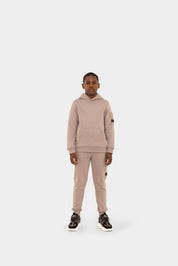 Malelions Junior Nylon Pocket Hoodie | Grey Brown