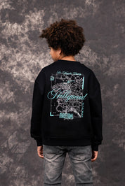 Malelions Junior Hollywood Map Sweater | Black