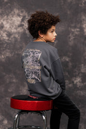 Malelions Junior Hollywood Map Sweater | Anthracite