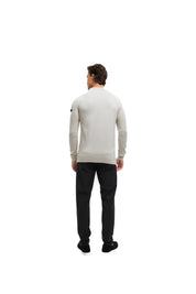 Malelions Men Knitted Crewneck | Pearl Grey