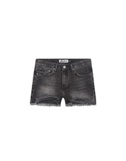 Malelions Women Damaged Denim Shorts | Black