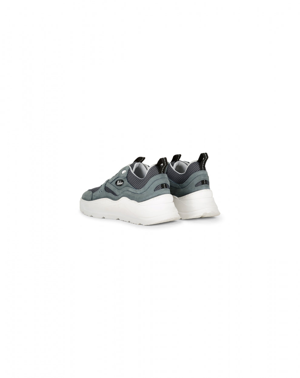 Malelions Men Mesh Runner | Stone Blue/White