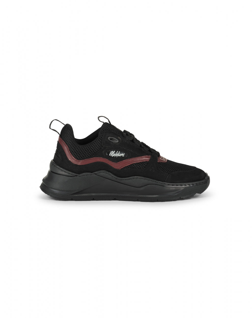 Malelions Men Mesh Runner | Black/Cherry