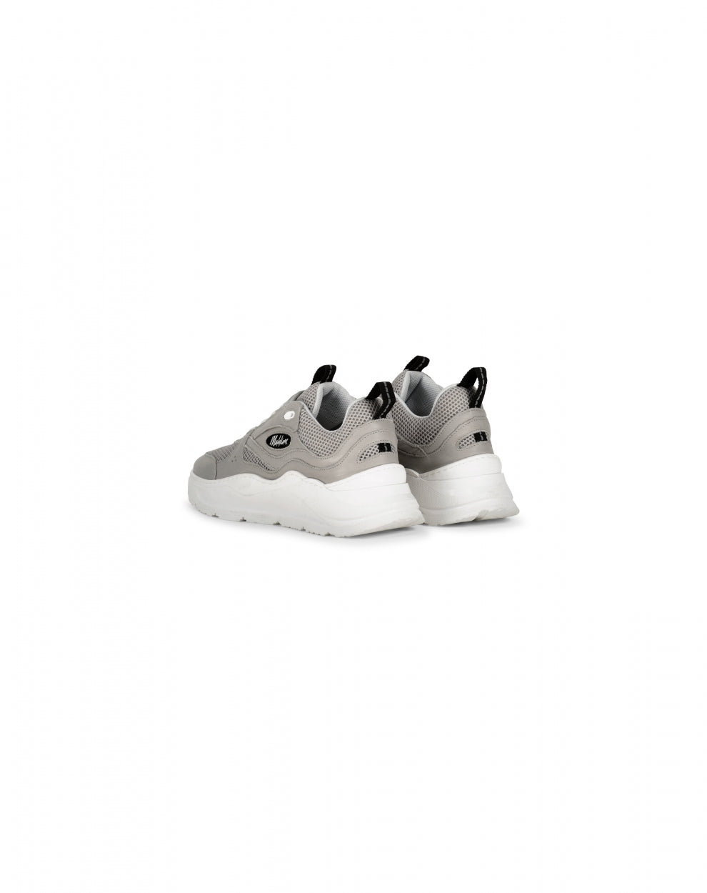 Malelions Men Mesh Runner | Light Grey/White