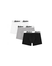 Malelions Men Boxer 3-Pack | White/Grey/Black