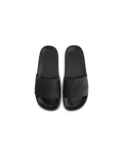 Malelions Men Signature Slides | Black/Black